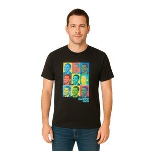 Barack Obama Andy Warhol Rocksmith Black Graphic Shirt